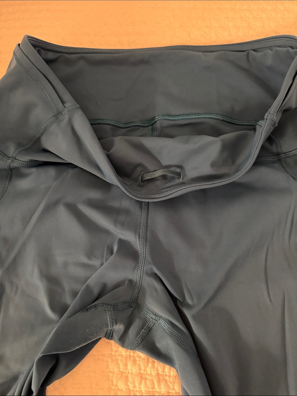 Lululemon Fast & Free Tight II High-Rise Leggings 25” Nulux Carbon Blue sz 10 - Picture 5 of 5
